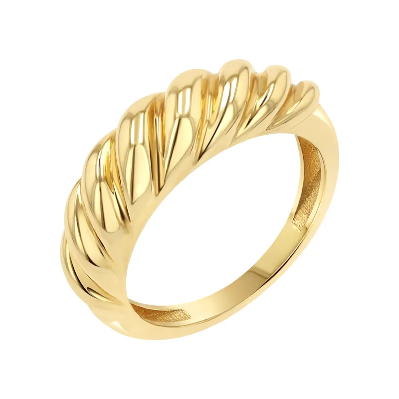 Celine Croissant Ring made by Baby Gold