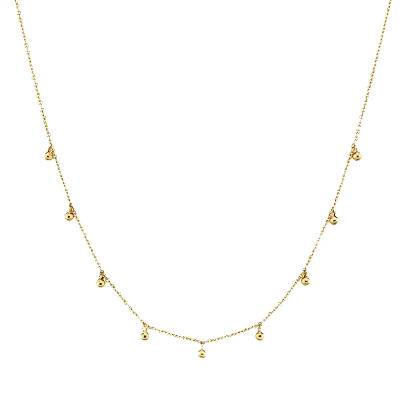 Mini Dainty Ball Chain Necklace sold by Baby Gold