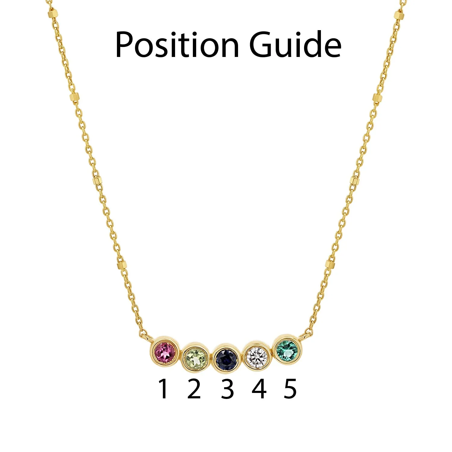 Birthstone Necklace sold by Baby Gold product image thumbnail 4