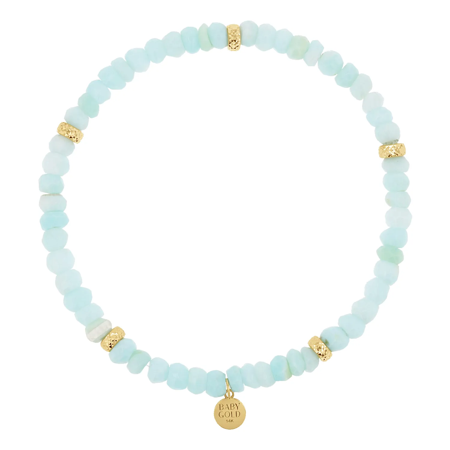 Peruvian Blue Opal Beaded Bracelet sold by Baby Gold