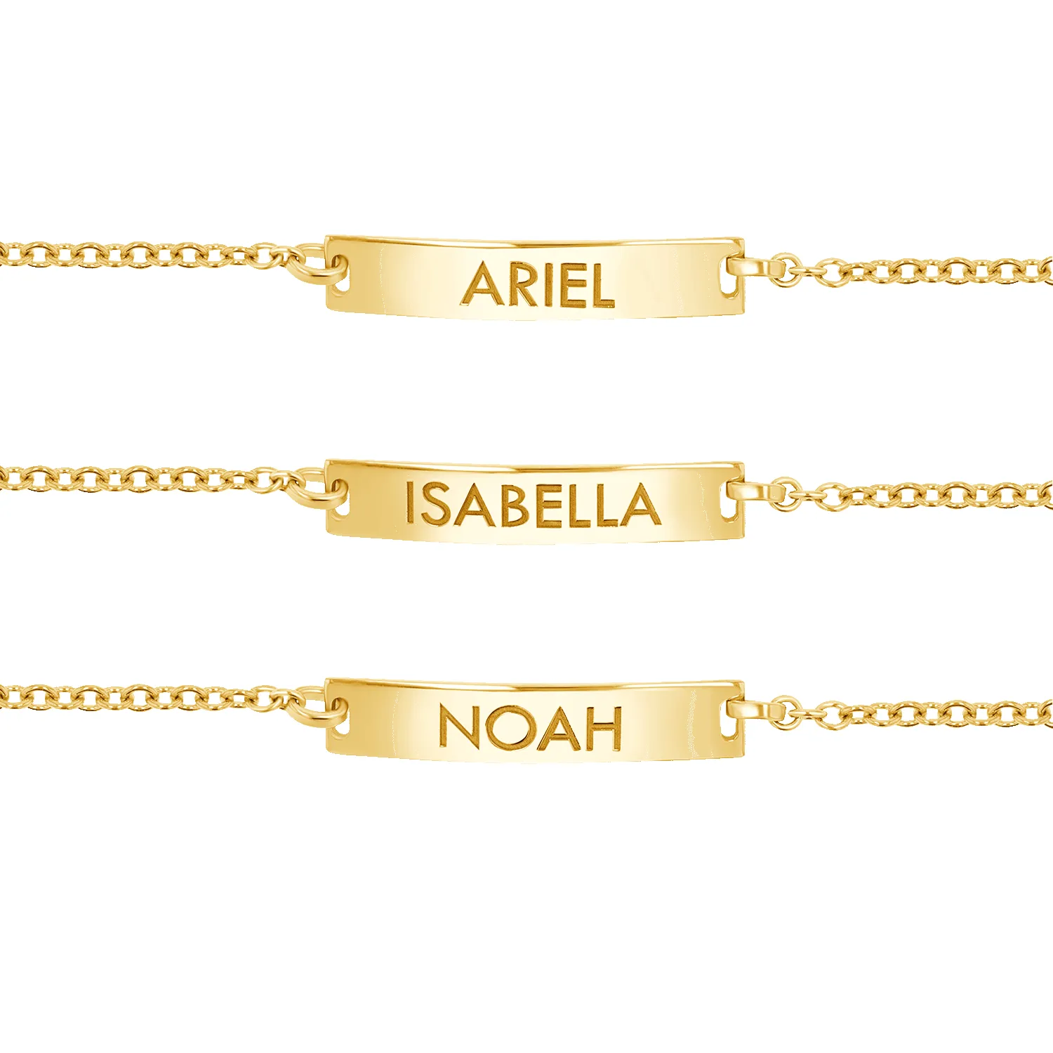 Signature Classic Engravable ID Bracelet sold by Baby Gold product image thumbnail 5