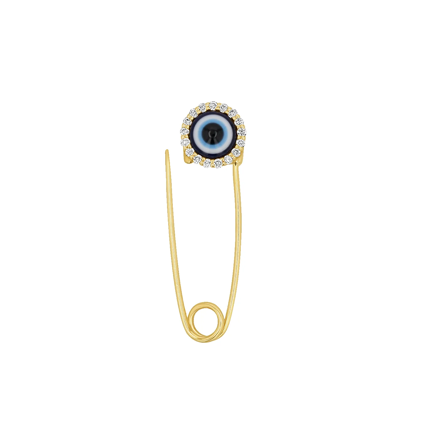 Evil Eye Charm Pin sold by Baby Gold product image thumbnail 5