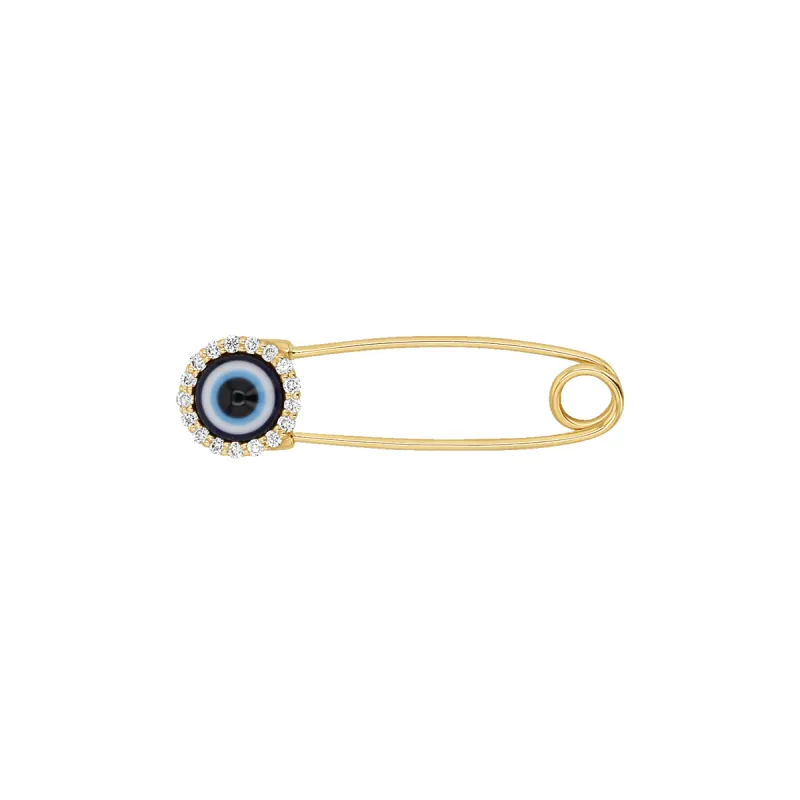 Evil Eye Charm Pin sold by Baby Gold