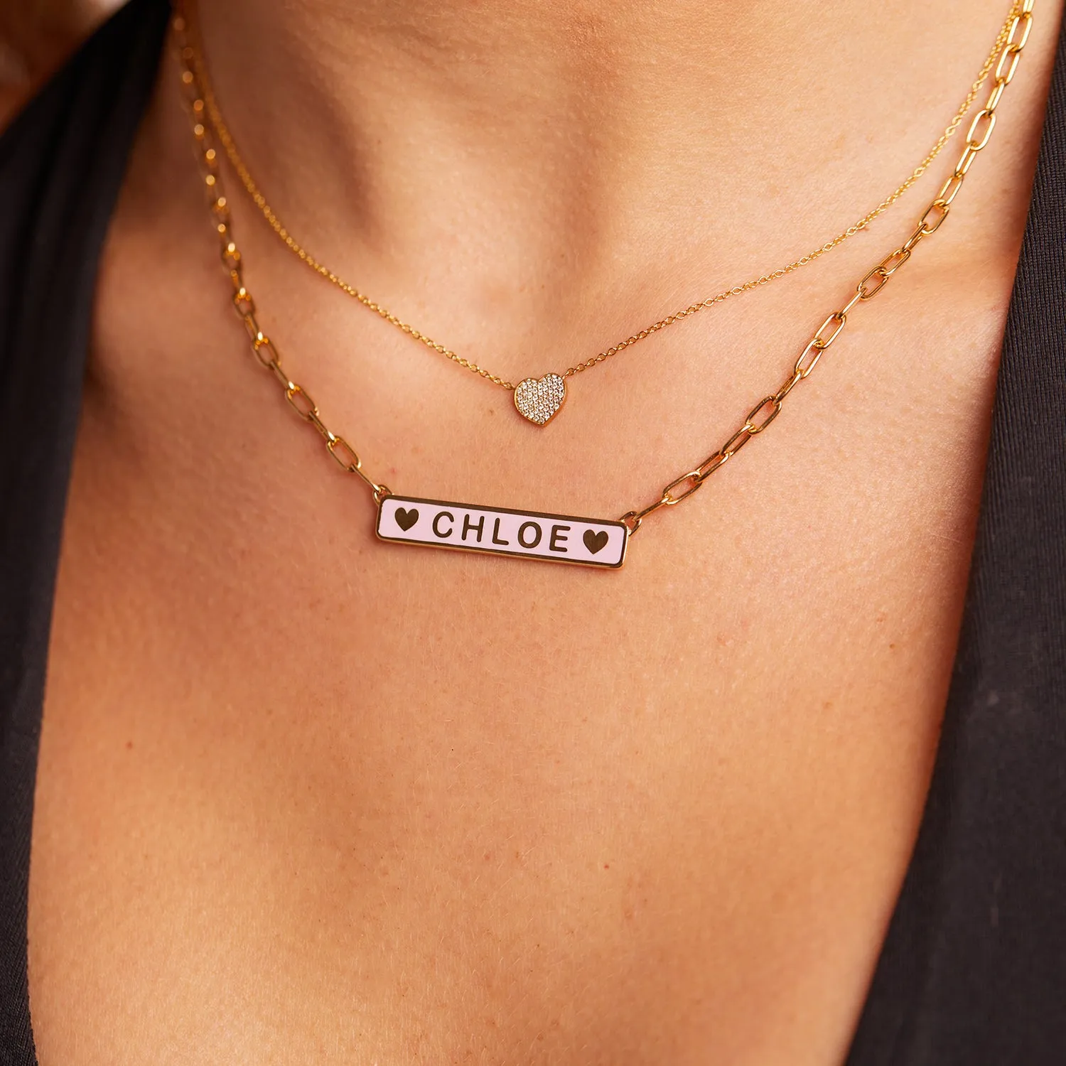 Diamond Heart Necklace sold by Baby Gold product image thumbnail 5