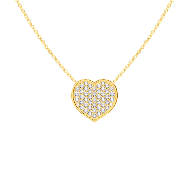Diamond Heart Necklace sold by Baby Gold