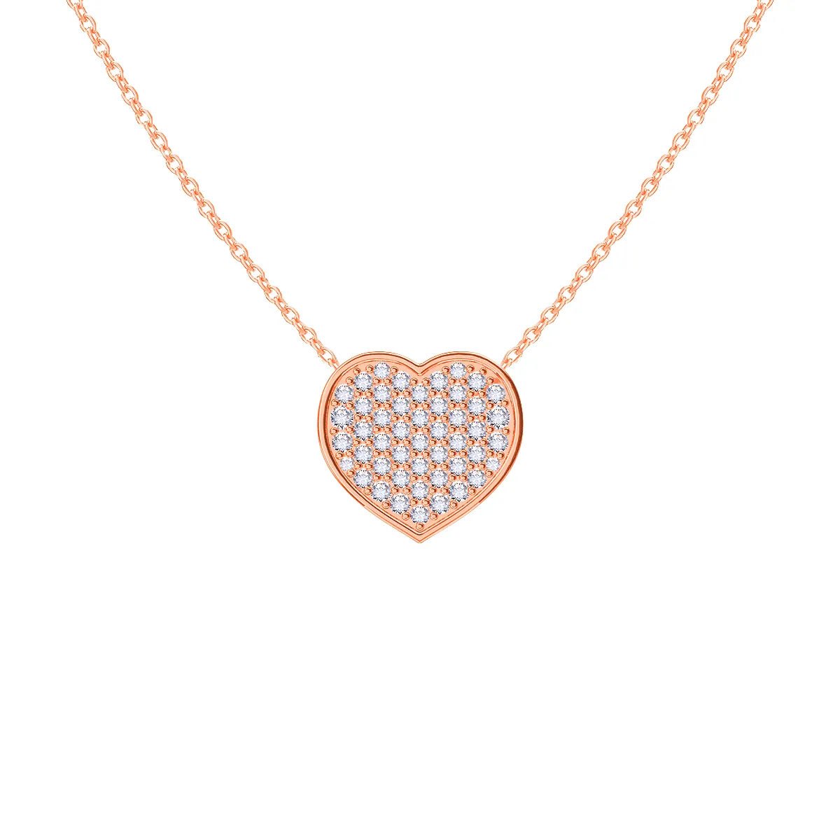 Diamond Heart Necklace sold by Baby Gold product image thumbnail 3