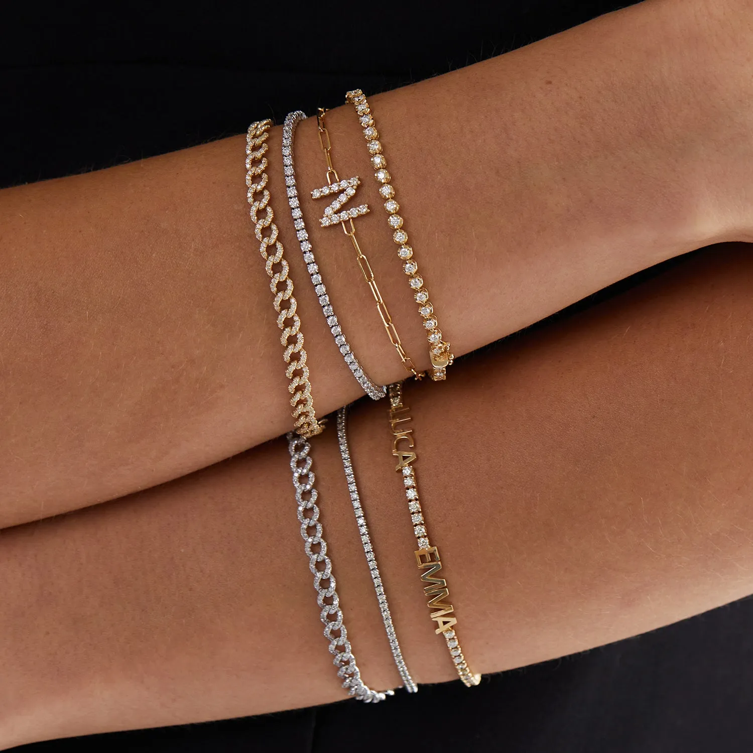 Allure Diamond Tennis Bracelet sold by Baby Gold product image thumbnail 5