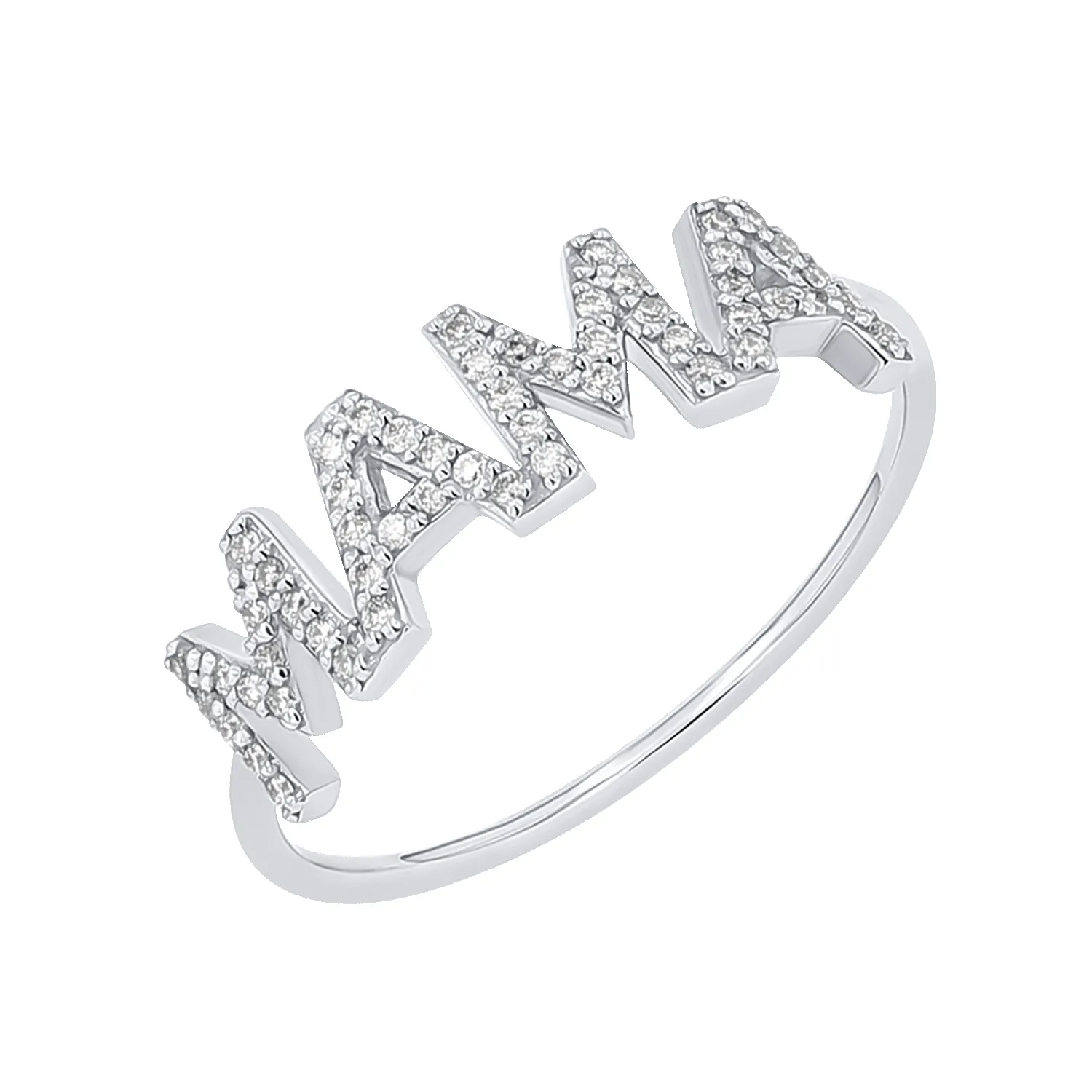 Diamond MAMA Ring sold by Baby Gold product image thumbnail 2