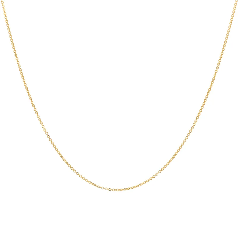 14K Gold Cable Chain Necklace sold by Baby Gold