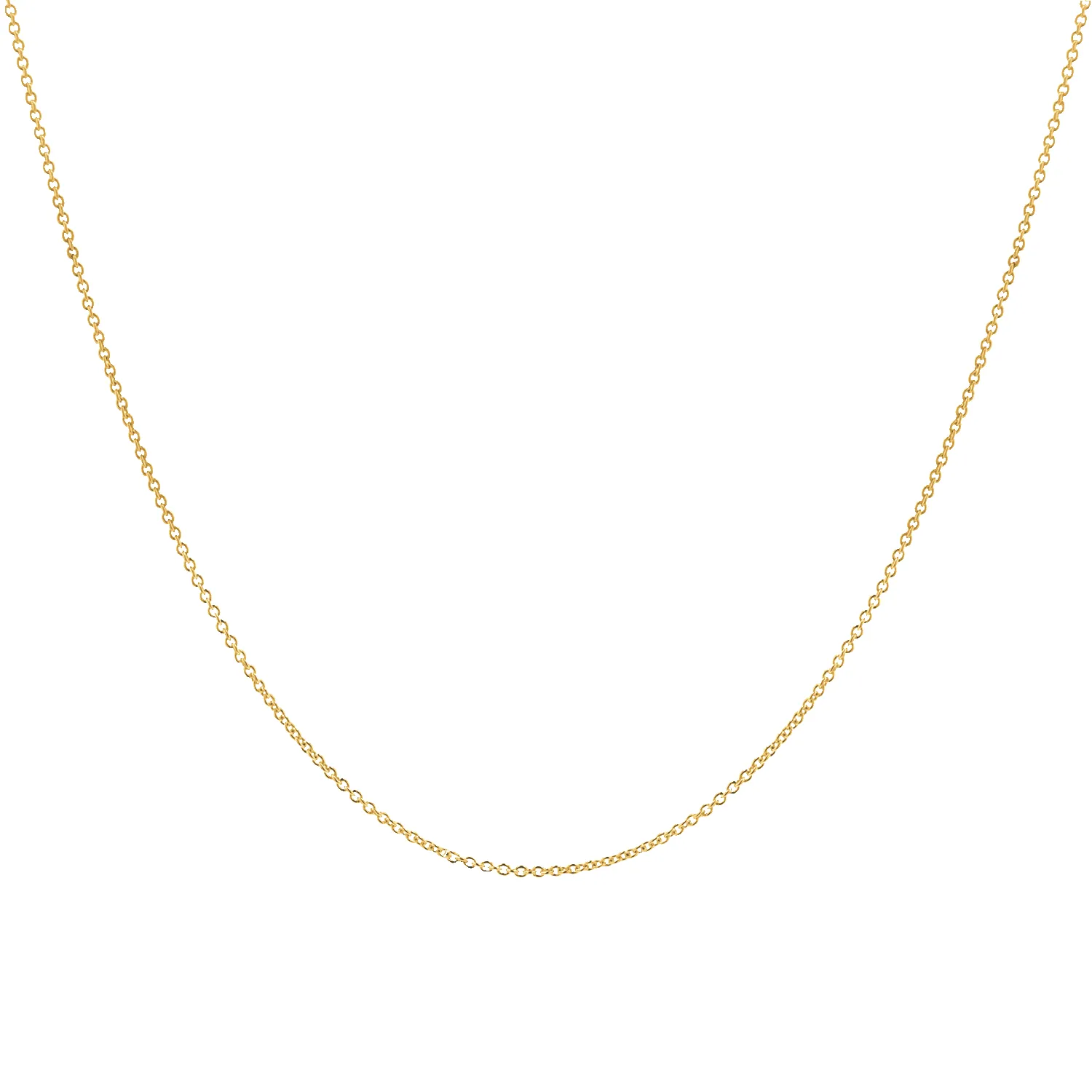 14K Gold Cable Chain Necklace sold by Baby Gold
