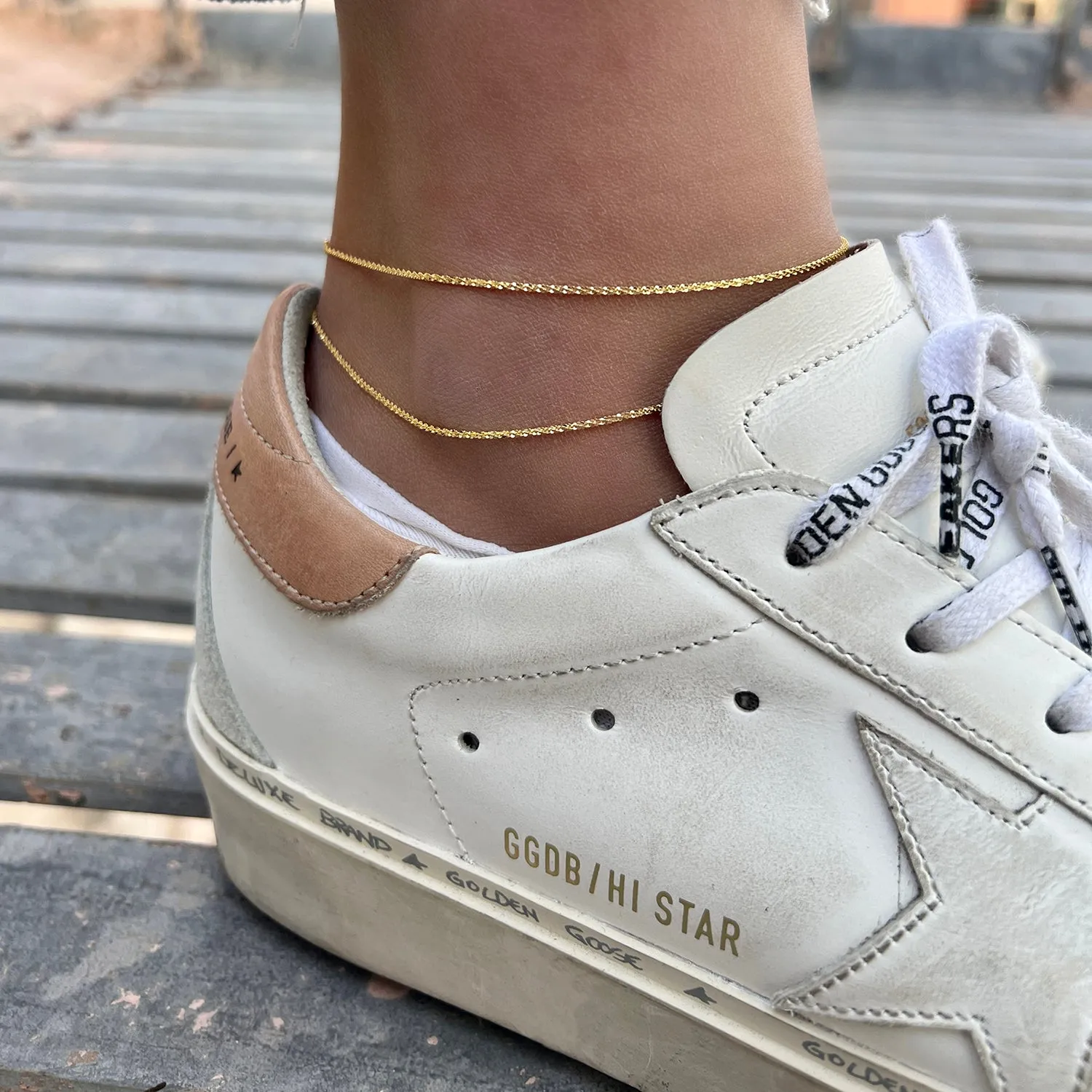 Glimmer Chain Anklet sold by Baby Gold product image thumbnail 2