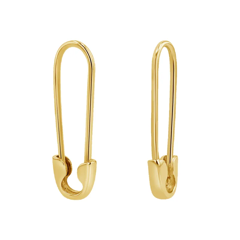 Safety Pin Earrings sold by Baby Gold
