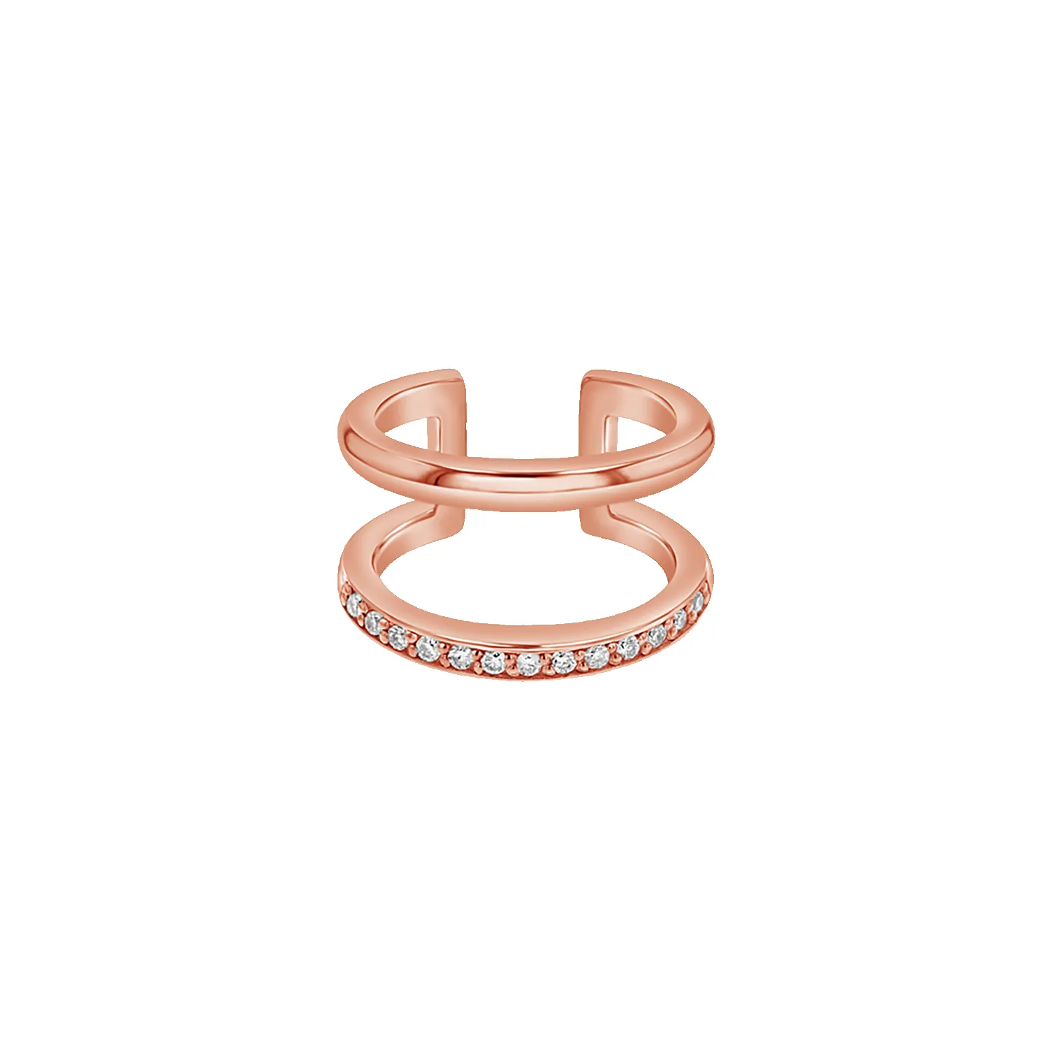 Diamond Pave Open Band Ear Cuff sold by Baby Gold product image thumbnail 3