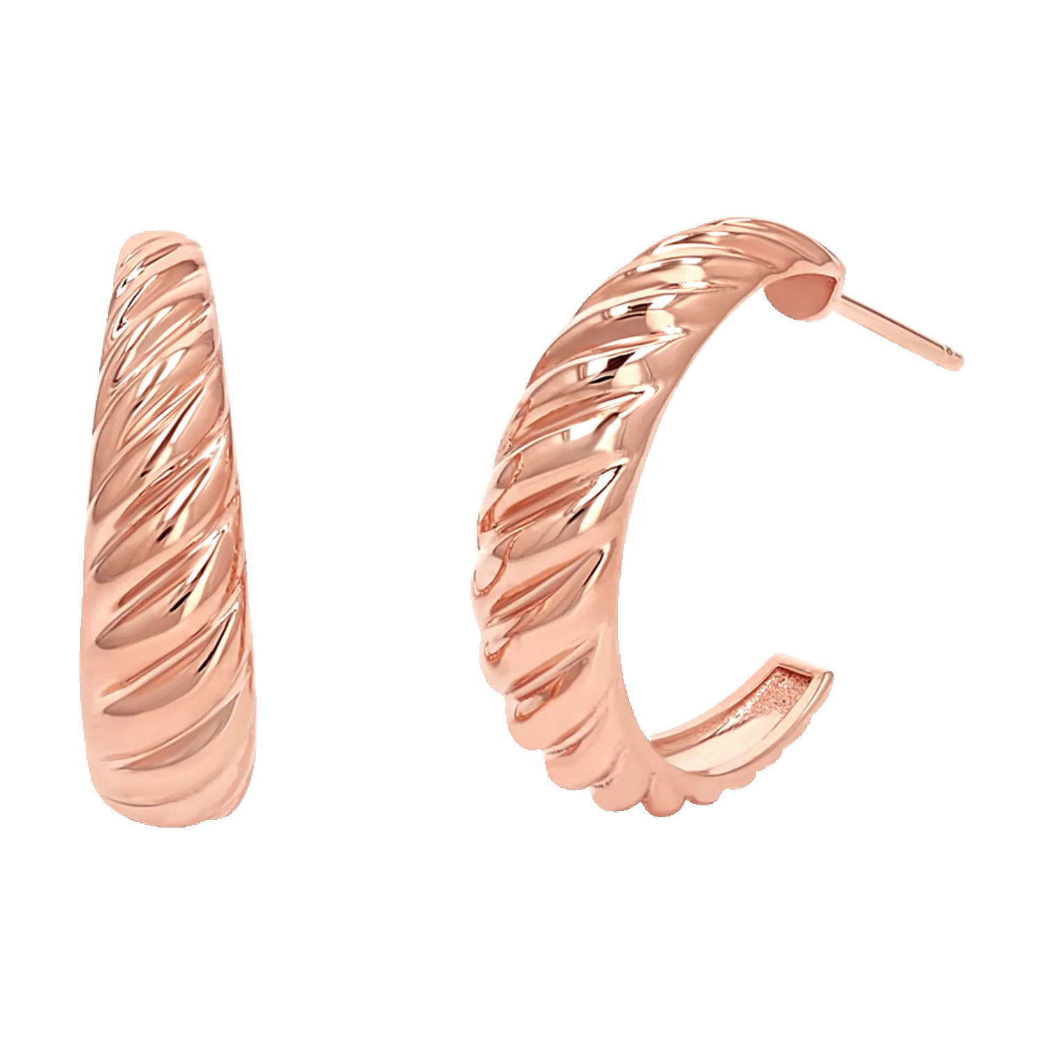 Celine Croissant Hoop Earrings sold by Baby Gold product image thumbnail 3