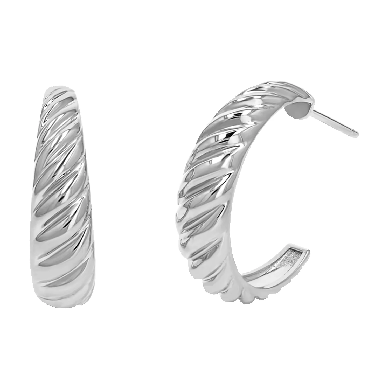Celine Croissant Hoop Earrings sold by Baby Gold product image thumbnail 2