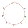 Rainbow Gemstone Drop Bracelet sold by Baby Gold