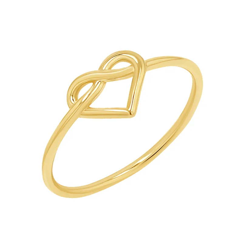 Heart Love Knot Ring sold by Baby Gold