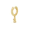 Diamond Initial Charm Drop Huggies sold by Baby Gold