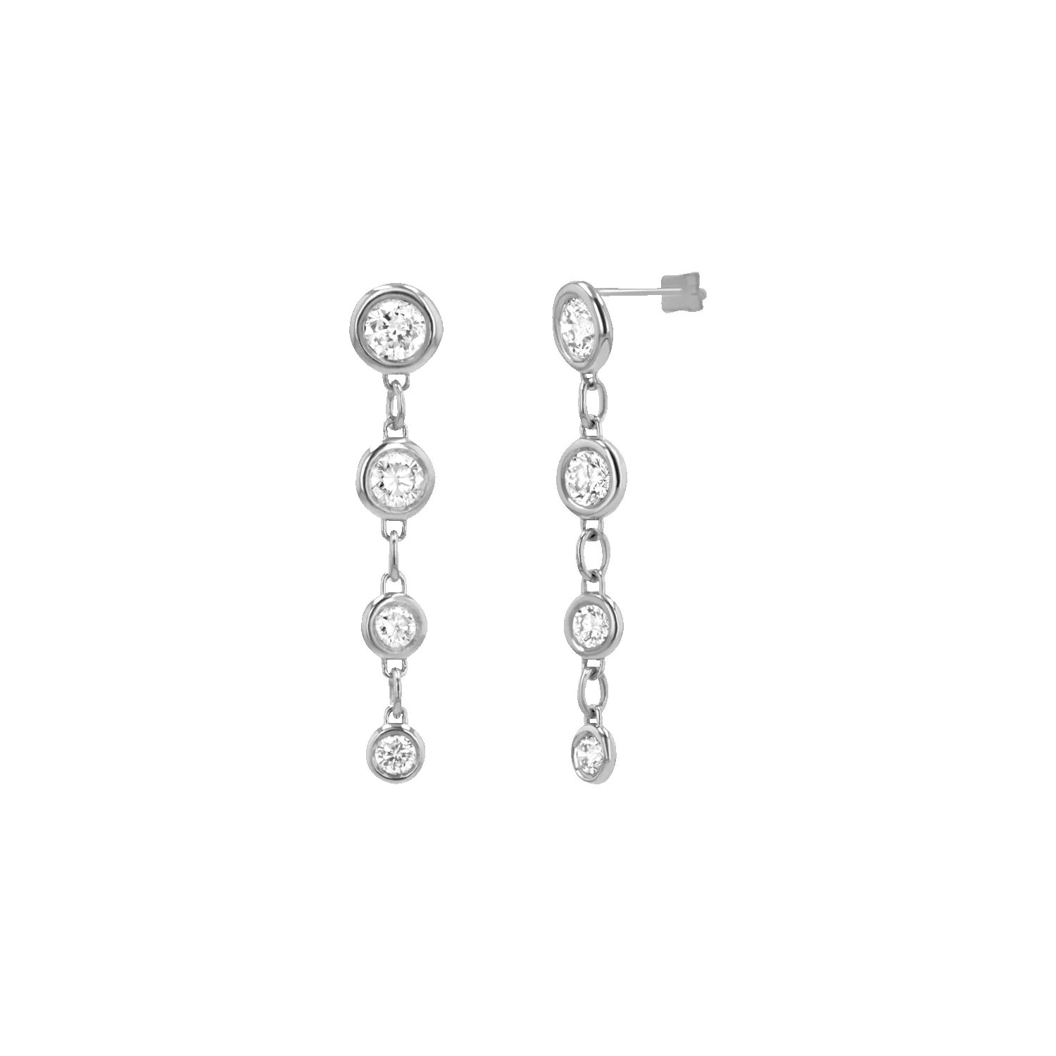 Classic Diamond Drop Earrings sold by Baby Gold product image thumbnail 3