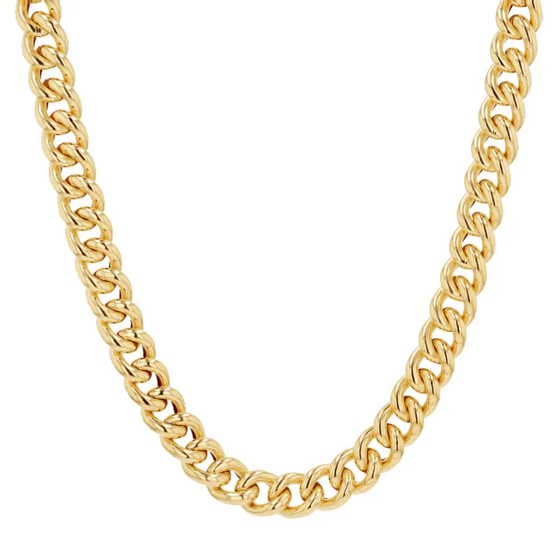 14K Chunky Cuban Link Chain Necklace sold by Baby Gold