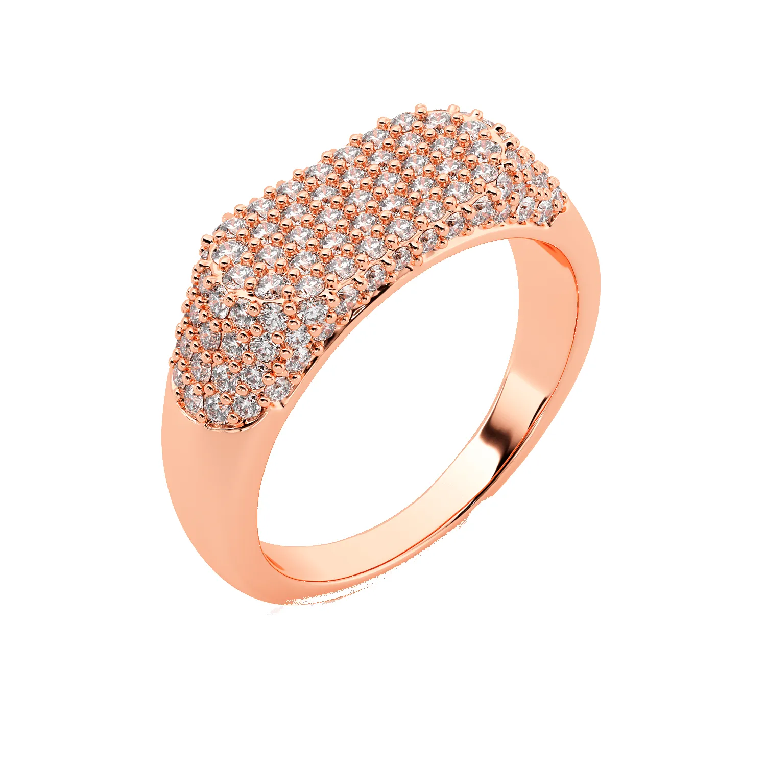 Diamond Pave Signet Ring sold by Baby Gold product image thumbnail 3