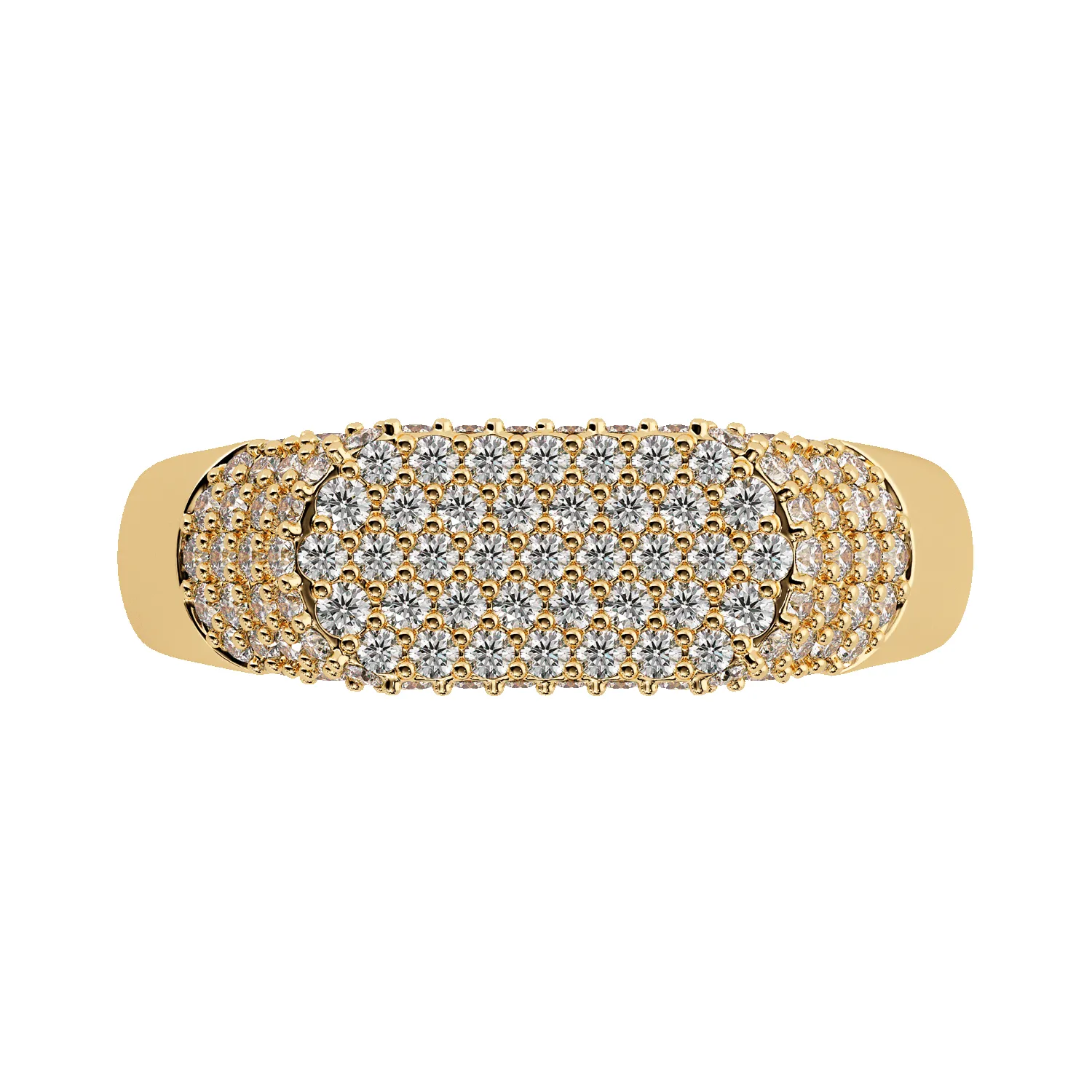 Diamond Pave Signet Ring sold by Baby Gold product image thumbnail 4
