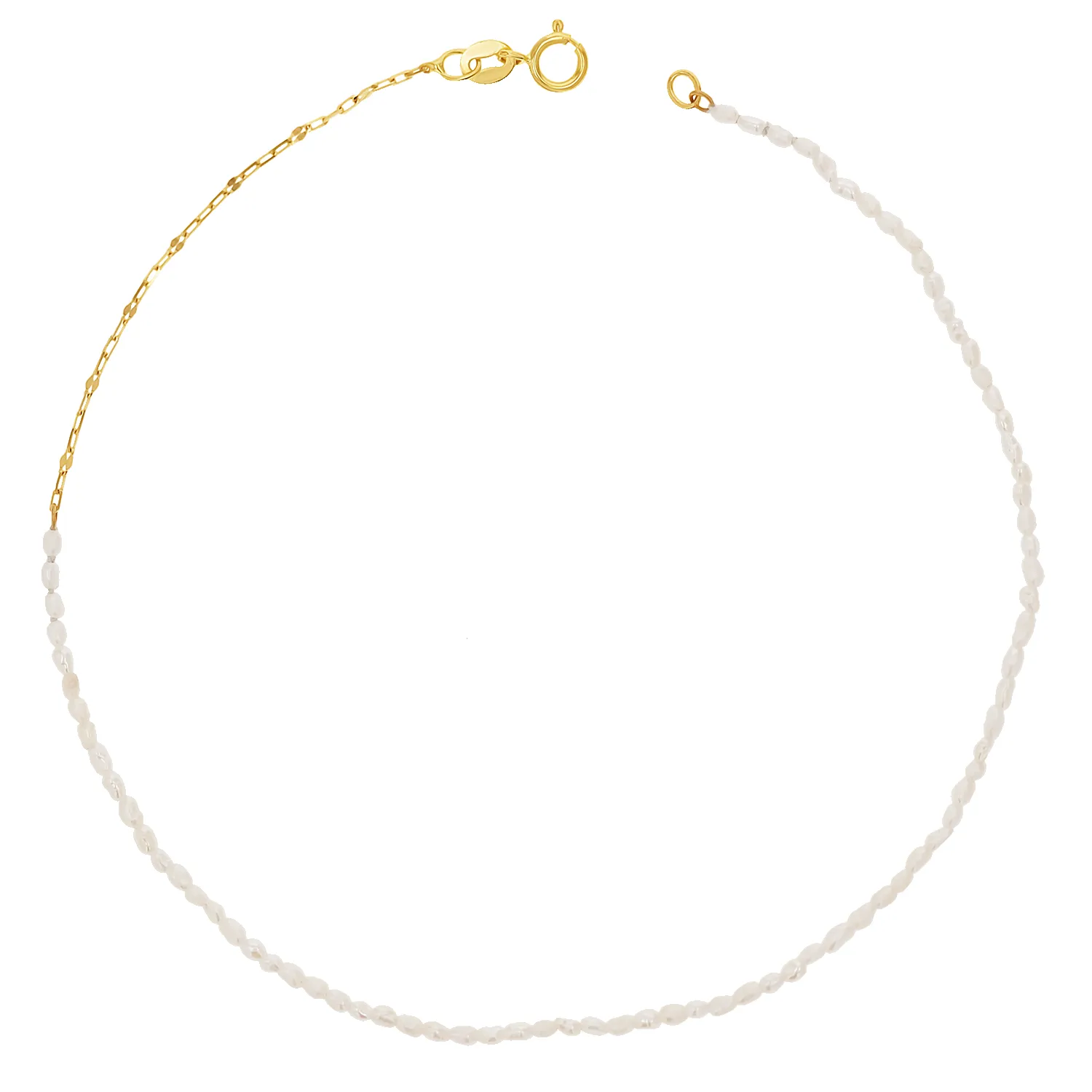 Dainty Pearl Anklet sold by Baby Gold