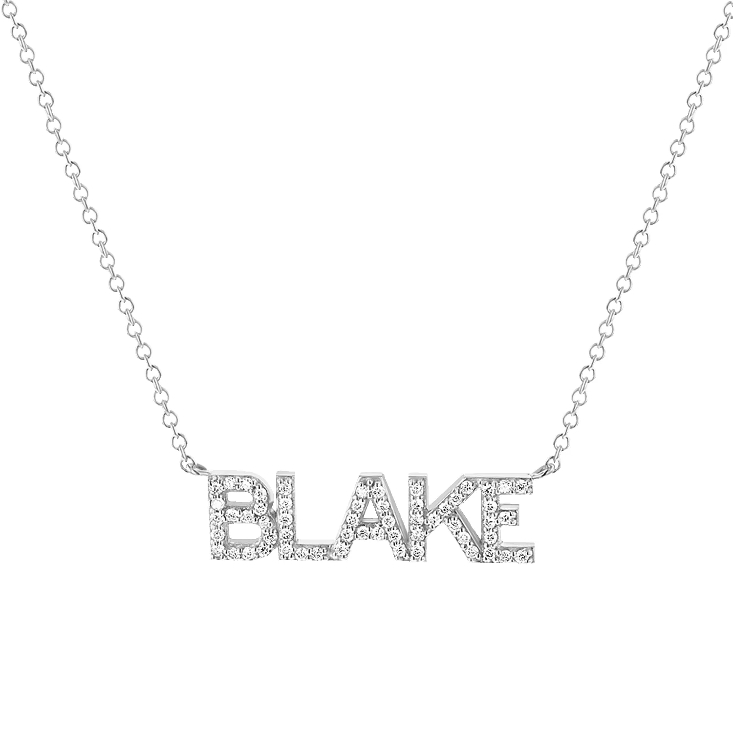 Diamond Custom Name Necklace sold by Baby Gold product image thumbnail 2