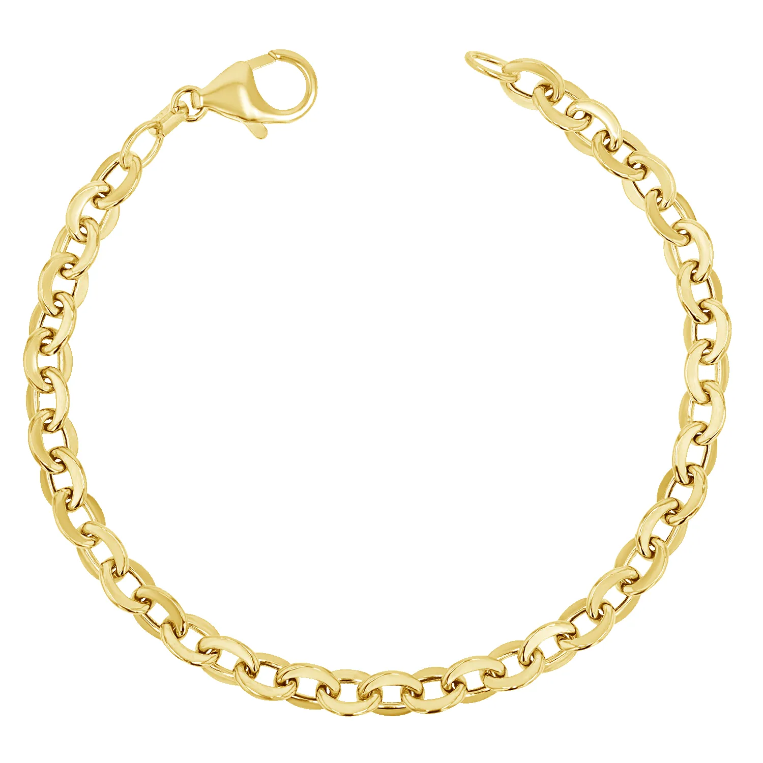 Melrose Round Link Chain Bracelet sold by Baby Gold