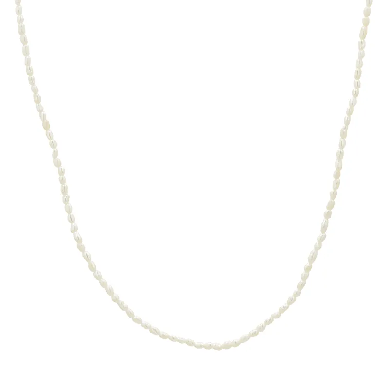 Dainty Pearl Necklace sold by Baby Gold