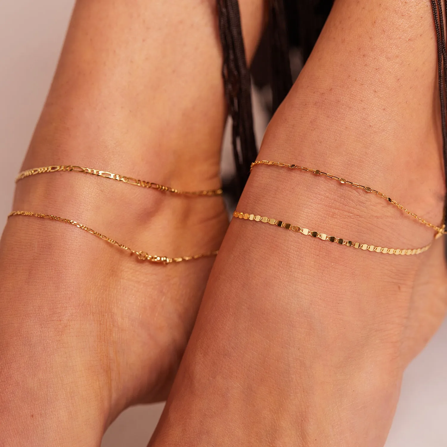 Mirror Chain Anklet sold by Baby Gold product image thumbnail 5