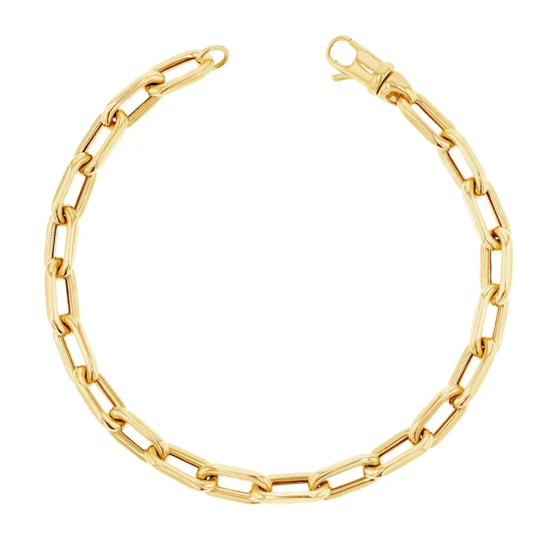 14K Grand Beverly Chain Bracelet sold by Baby Gold