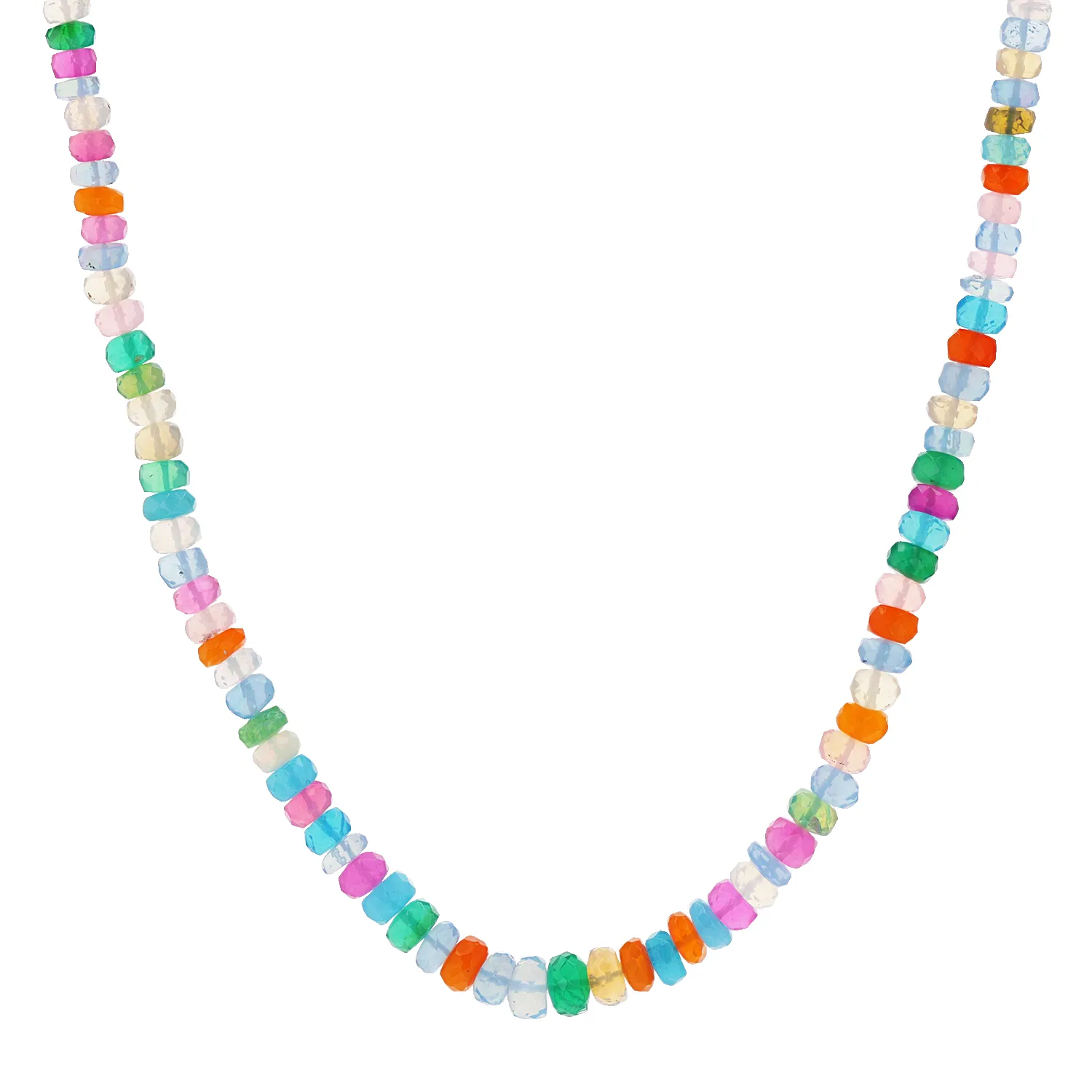 Multicolor Ethiopian Opal Bead Necklace sold by Baby Gold