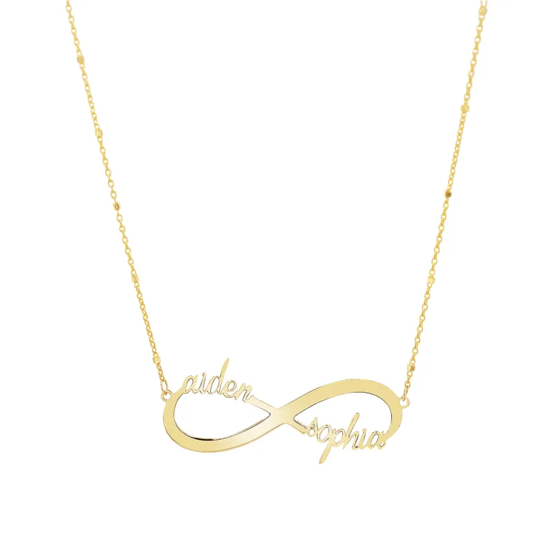 Infinity Custom Name Necklace sold by Baby Gold