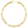 14K Grand Paper Clip Chain Bracelet sold by Baby Gold