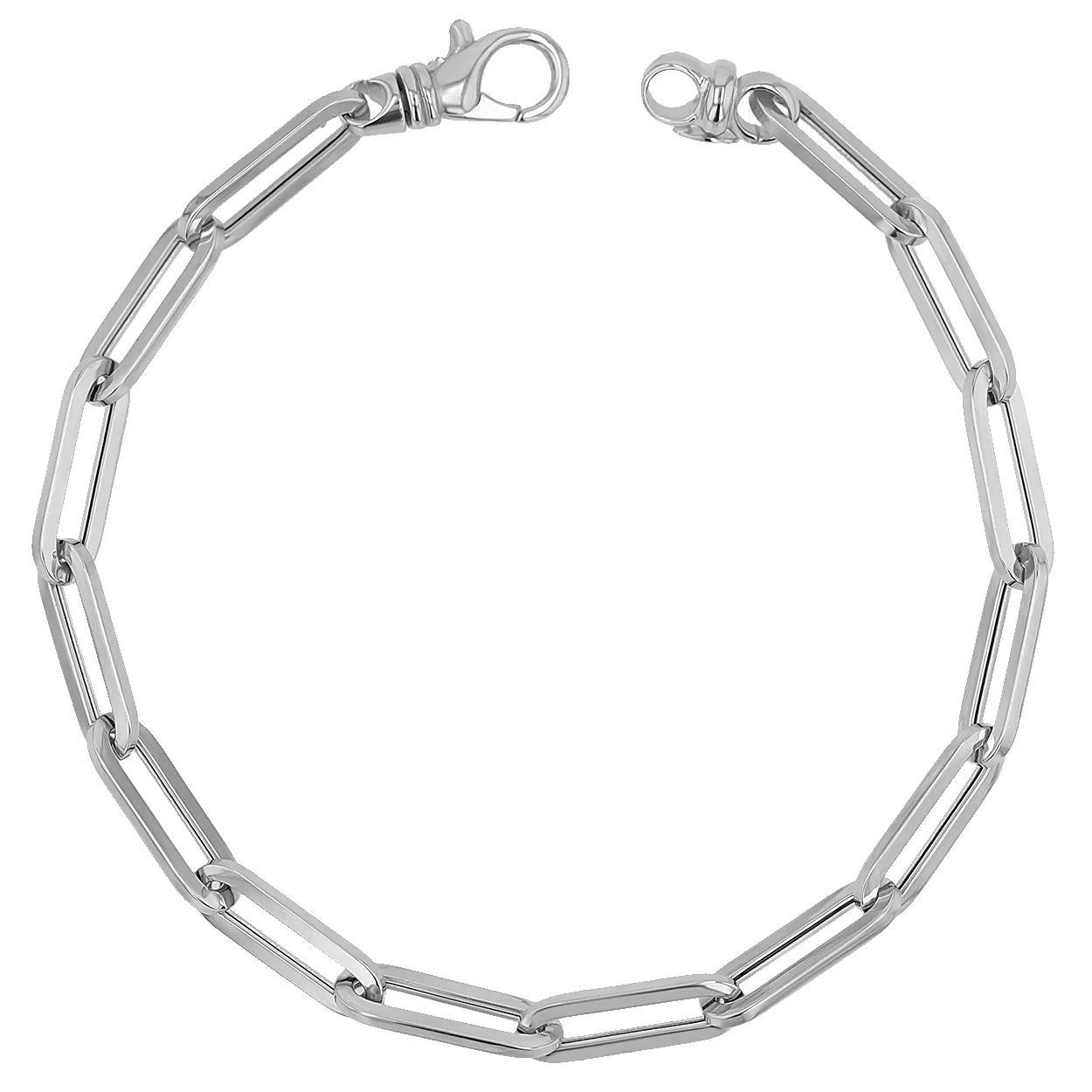 14K Grand Paperclip Chain Bracelet sold by Baby Gold product image thumbnail 2