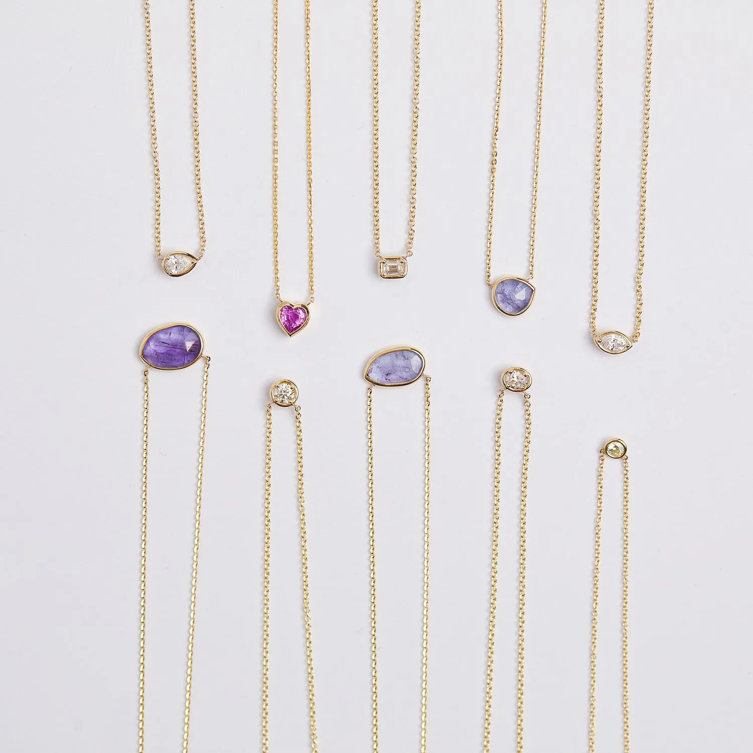Tanzanite Gemstone Necklace sold by Baby Gold product image thumbnail 4