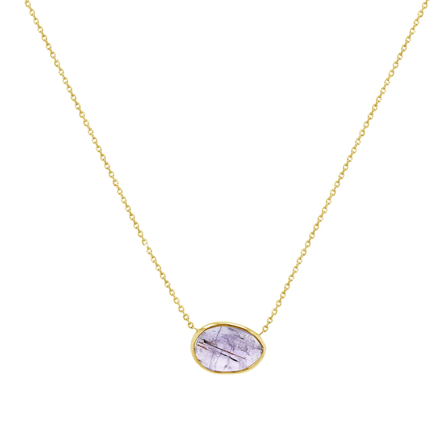 Tanzanite Gemstone Necklace sold by Baby Gold product image thumbnail 2
