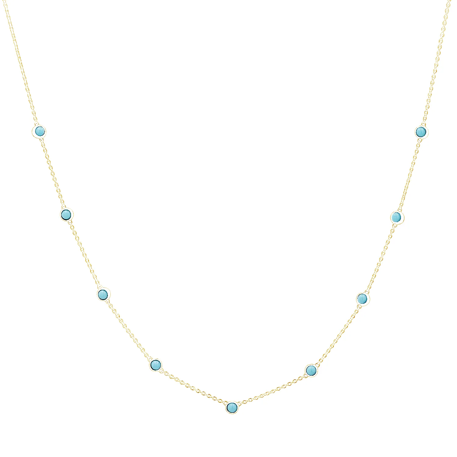 Genuine Turquoise Strand Necklace sold by Baby Gold