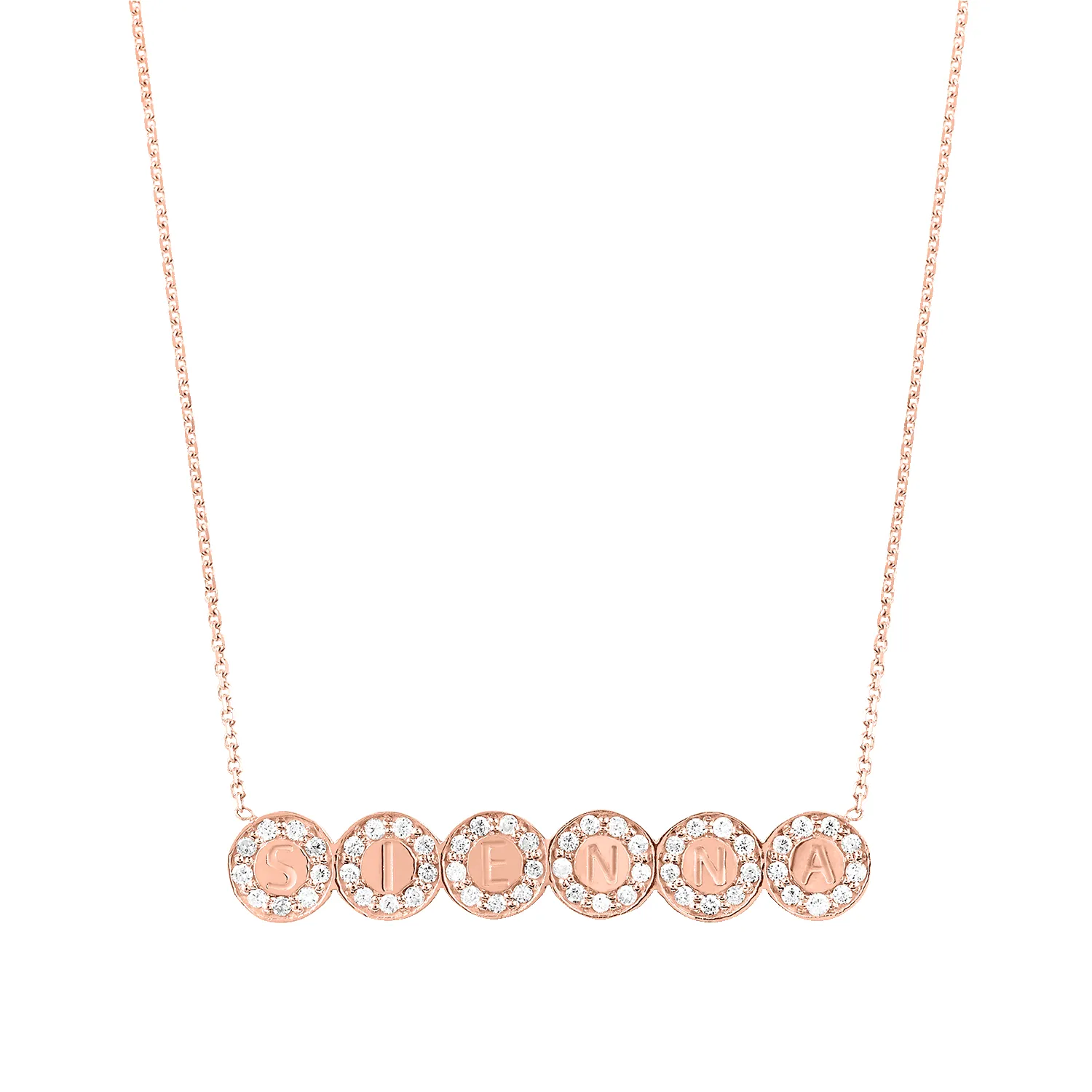 Custom Diamond Bubble Necklace sold by Baby Gold product image thumbnail 3