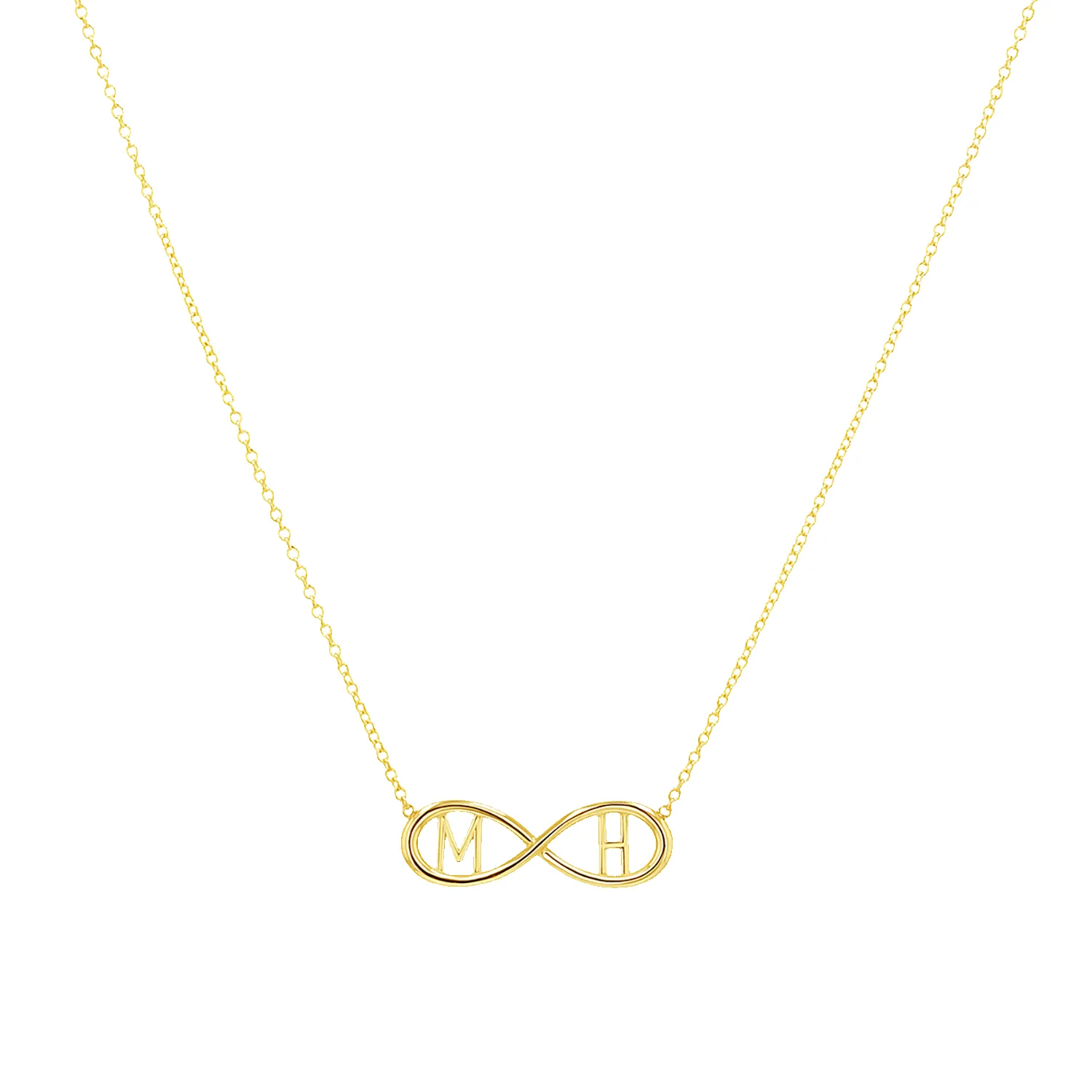 Infinity Letter Necklace sold by Baby Gold