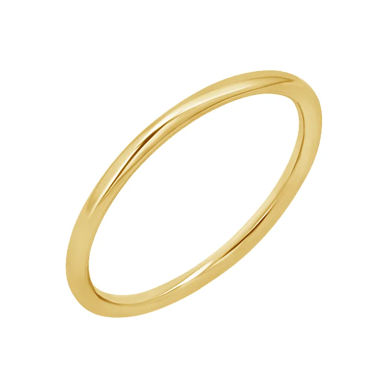 1.6mm Round Wire Stacking Band sold by Baby Gold