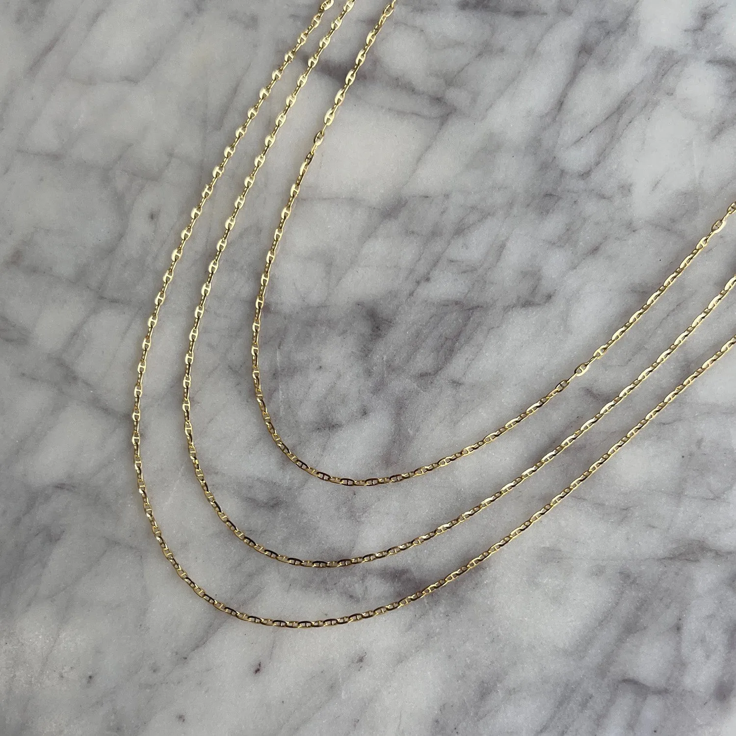 Mariner Anchor Chain Link Necklace sold by Baby Gold product image thumbnail 2