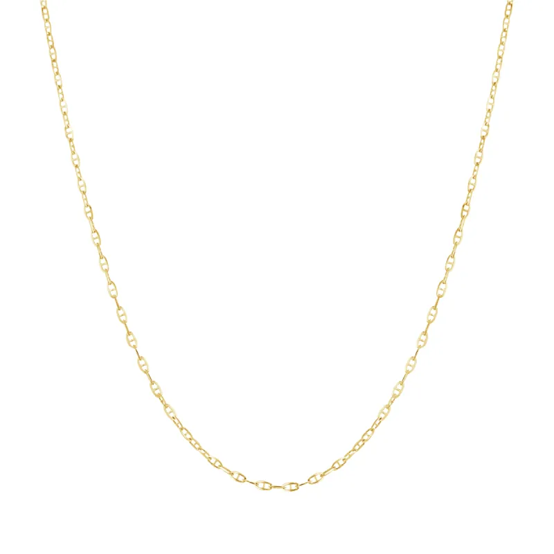 Mariner Anchor Chain Link Necklace sold by Baby Gold