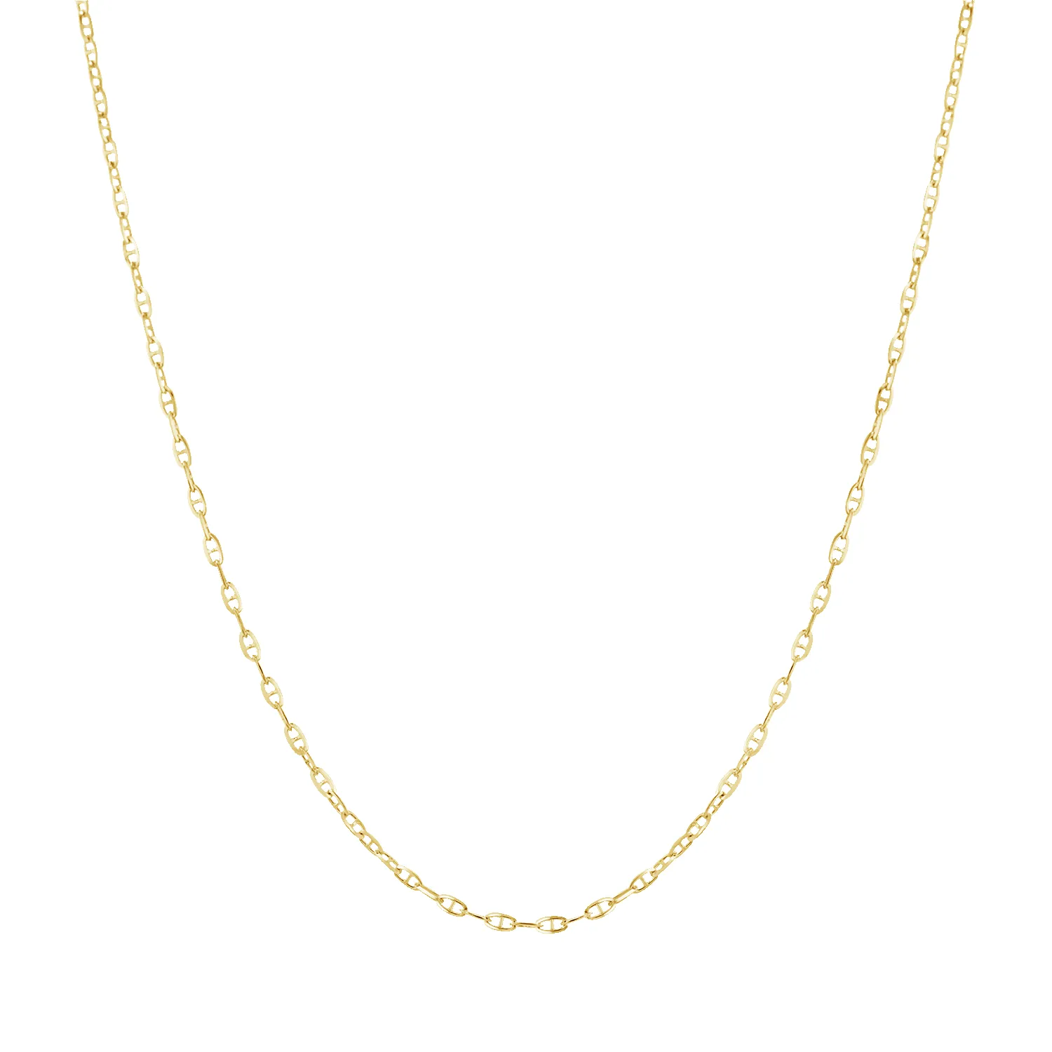 Mariner Anchor Chain Link Necklace sold by Baby Gold