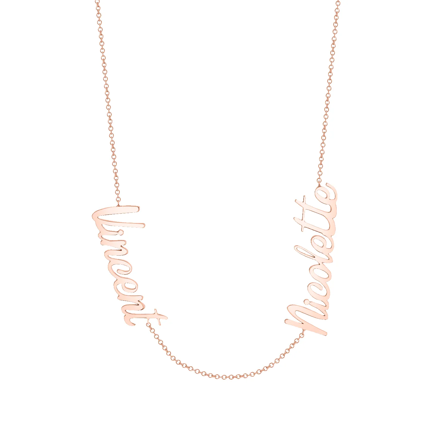 Deux Name Necklace sold by Baby Gold product image thumbnail 3