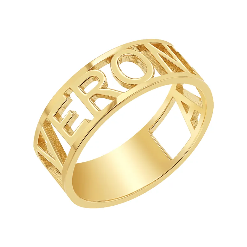 Custom Name Band Ring sold by Baby Gold