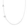 Diamond Asymmetrical Multi Initial Necklace sold by Baby Gold