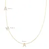 Diamond Asymmetrical Multi Initial Necklace sold by Baby Gold