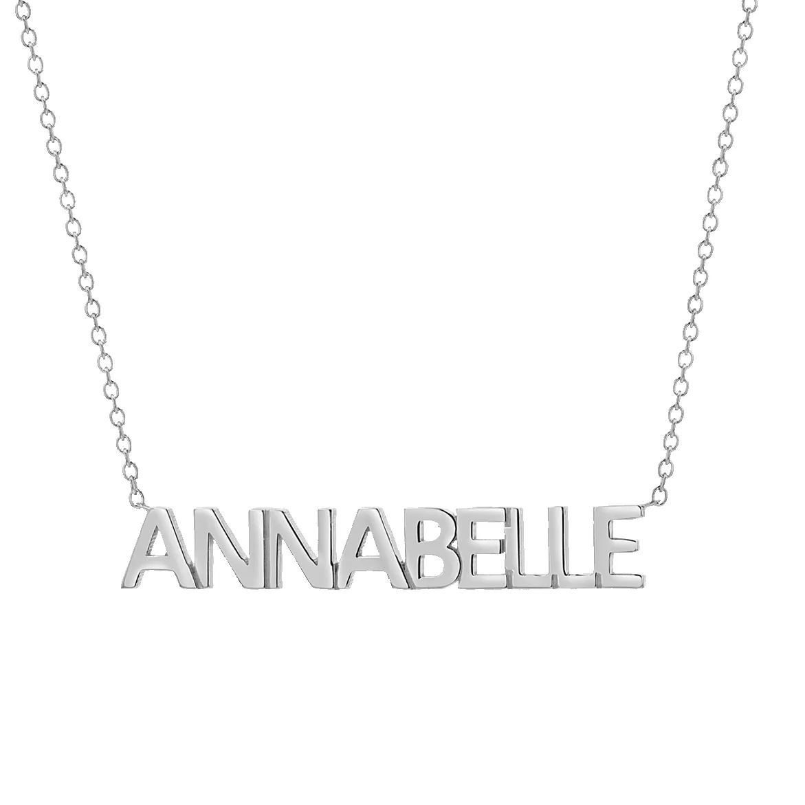 Block Letter Name Necklace sold by Baby Gold product image thumbnail 2